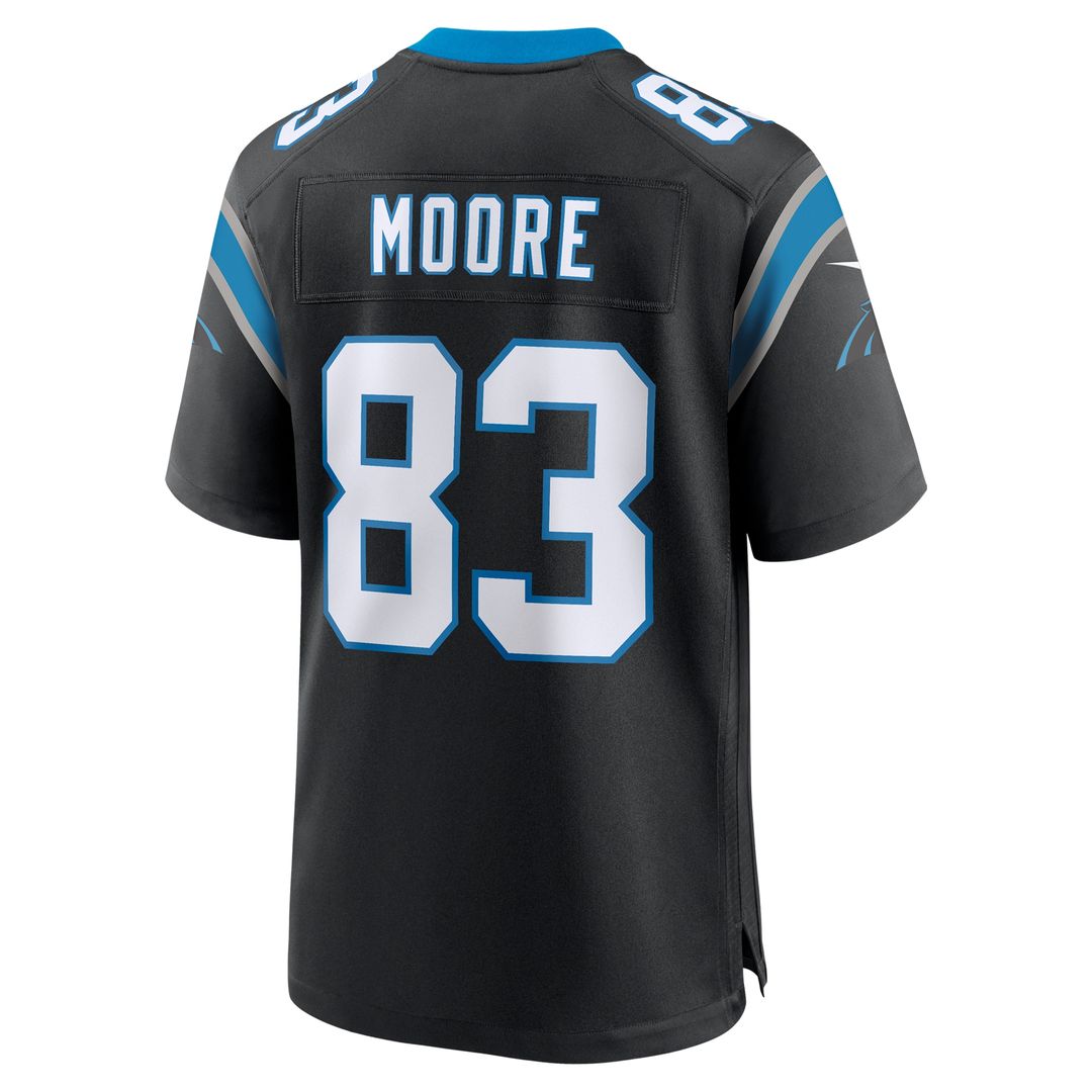 David Moore Carolina Panthers Nike Game Jersey - Black Official NFL Team Apparel Football Fan Gear