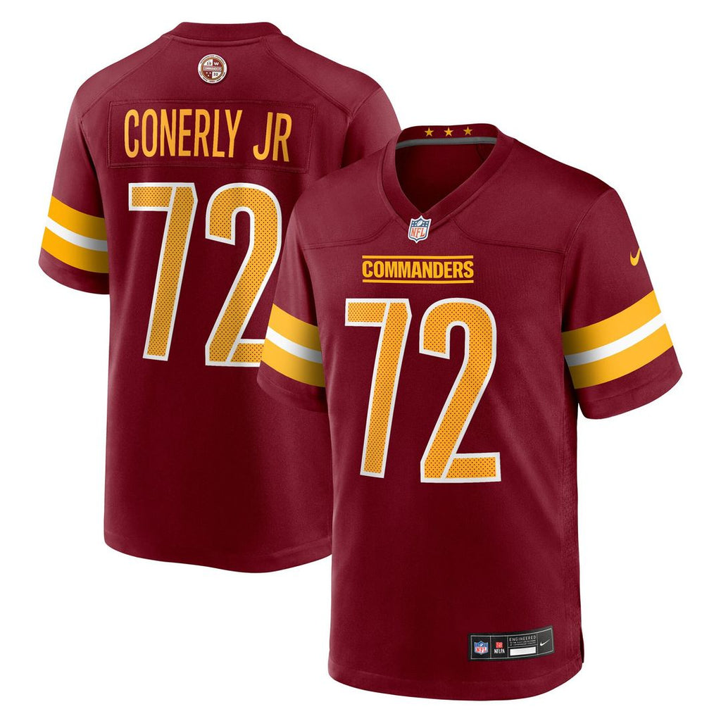 Josh Conerly Jr. Washington Commanders Nike Team Game Jersey - Burgundy Official NFL Team Apparel Football Fan Gear