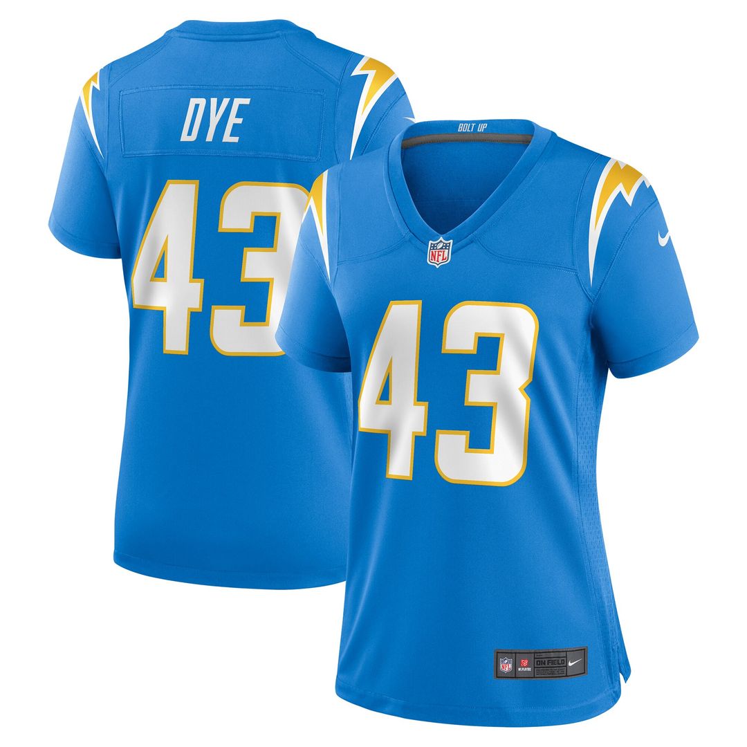 Troy Dye Los Angeles Chargers Nike Women's Game Jersey - Powder Blue Official NFL Team Apparel Football Fan Gear