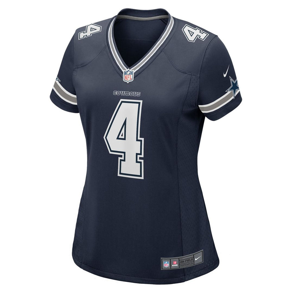 Dak Prescott Dallas Cowboys Nike Women's Game Team Jersey - Navy Official NFL Team Apparel Football Fan Gear