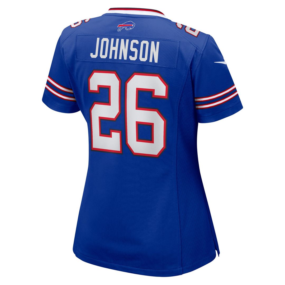 Ty Johnson Buffalo Bills Nike Women's Team Game Jersey - Royal Official NFL Team Apparel Football Fan Gear