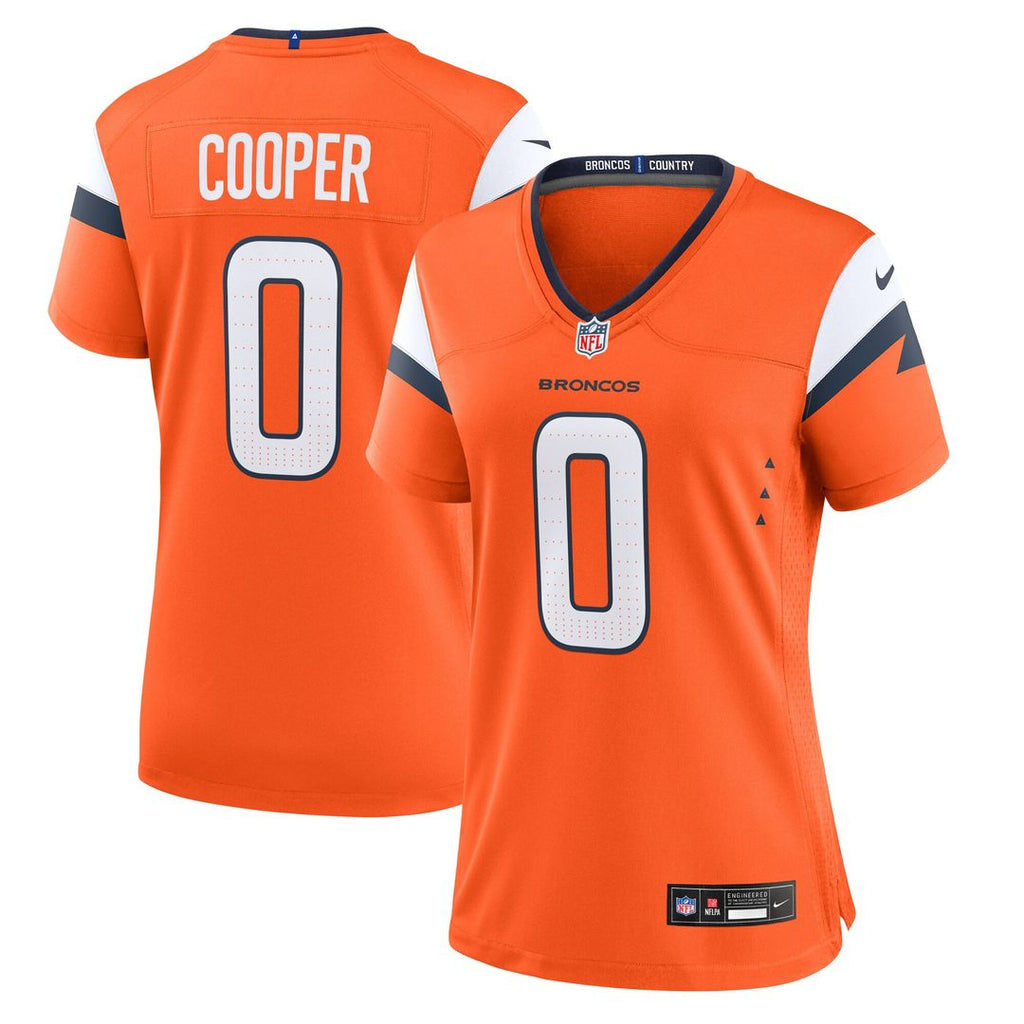 Jonathon Cooper Denver Broncos Nike Women's Team Game Jersey - Orange Official NFL Team Apparel Football Fan Gear