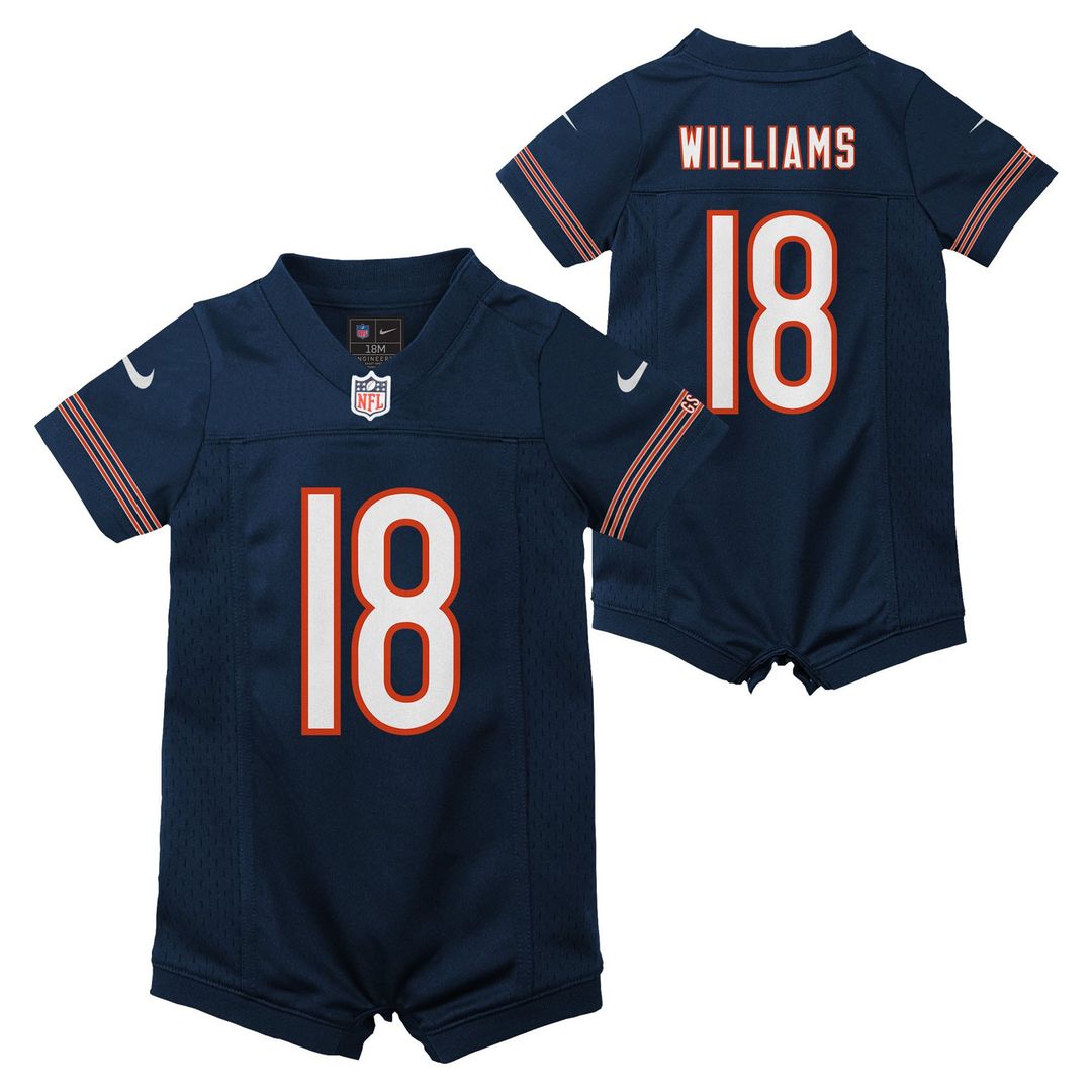 Caleb Williams Chicago Bears Nike Newborn & Infant Game Romper Jersey - Navy Official NFL Team Apparel Football Fan Gear