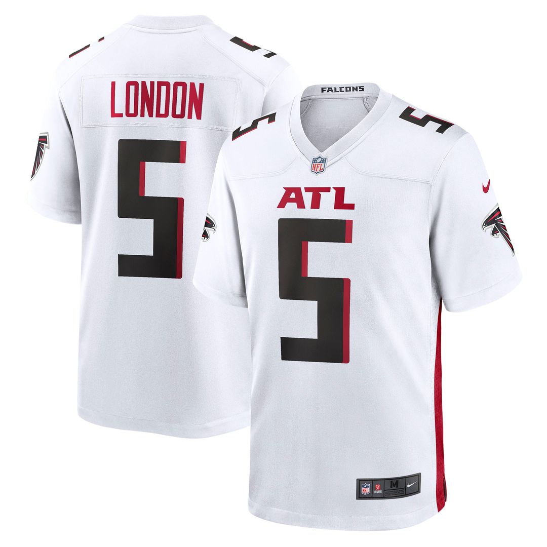 Drake London Atlanta Falcons Nike Away Game Player Jersey - White Official NFL Team Apparel Football Fan Gear