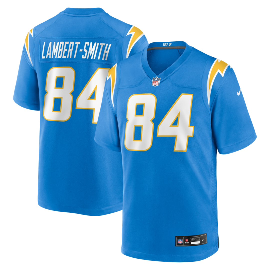KeAndre Lambert-Smith Los Angeles Chargers Nike Team Game Jersey - Powder Blue Official NFL Team Apparel Football Fan Gear