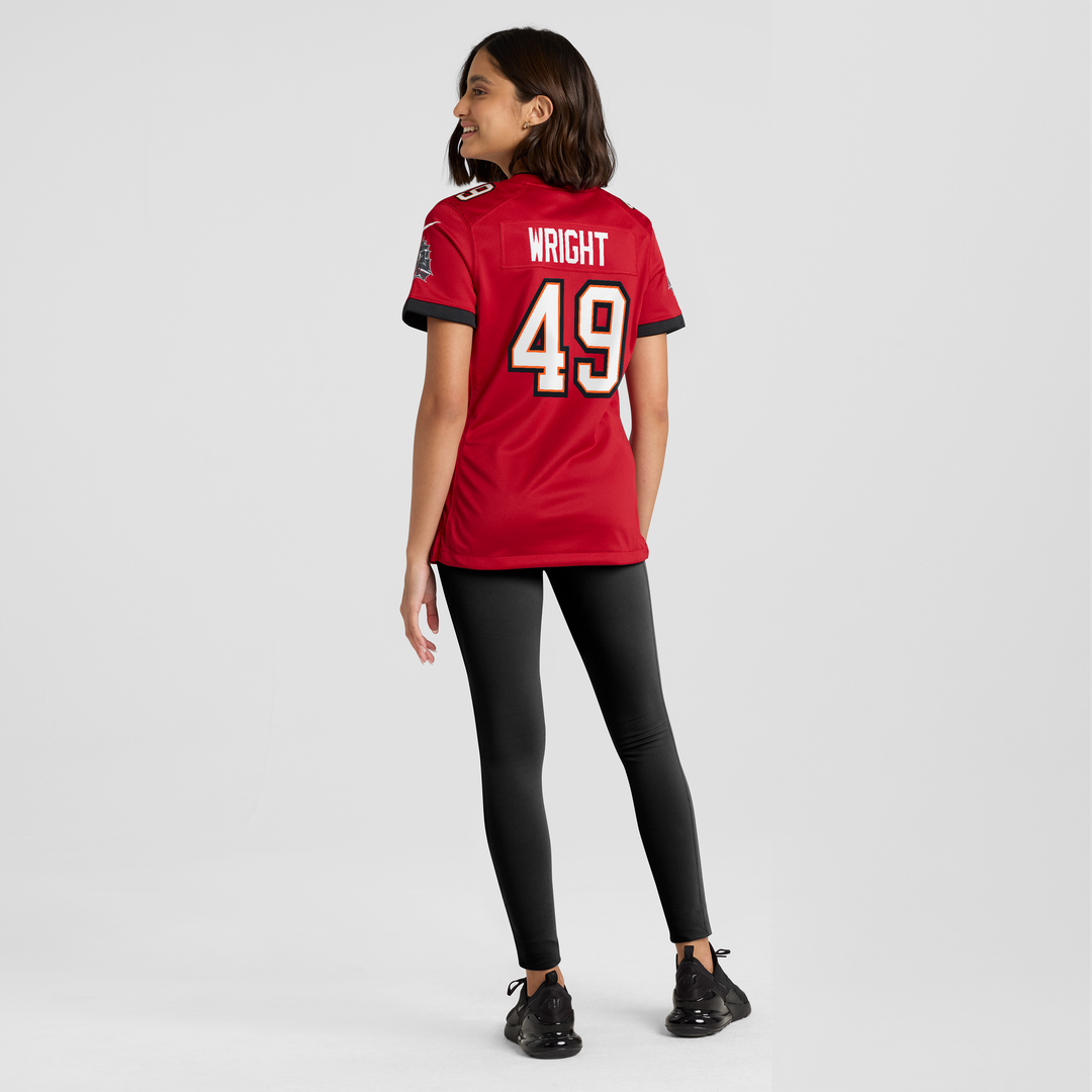 Owen Wright Tampa Bay Buccaneers Nike Women's Team Game Jersey - Red Official NFL Team Apparel Football Fan Gear
