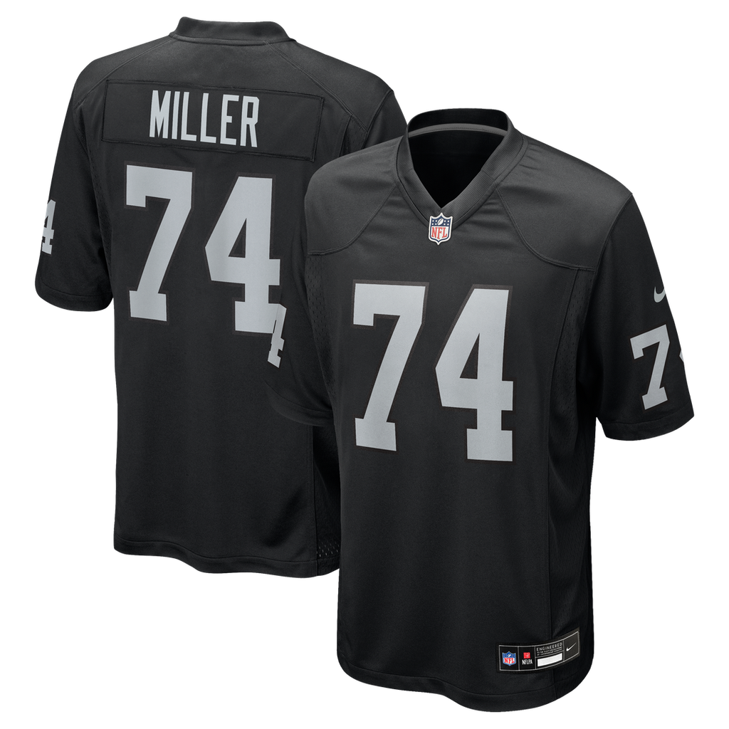Kolton Miller Las Vegas Raiders Nike Game Jersey - Black Official NFL Team Apparel Football Fan Gear