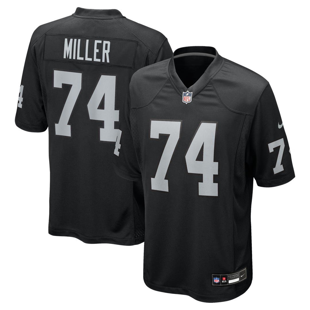 Kolton Miller Las Vegas Raiders Nike Game Jersey - Black Official NFL Team Apparel Football Fan Gear