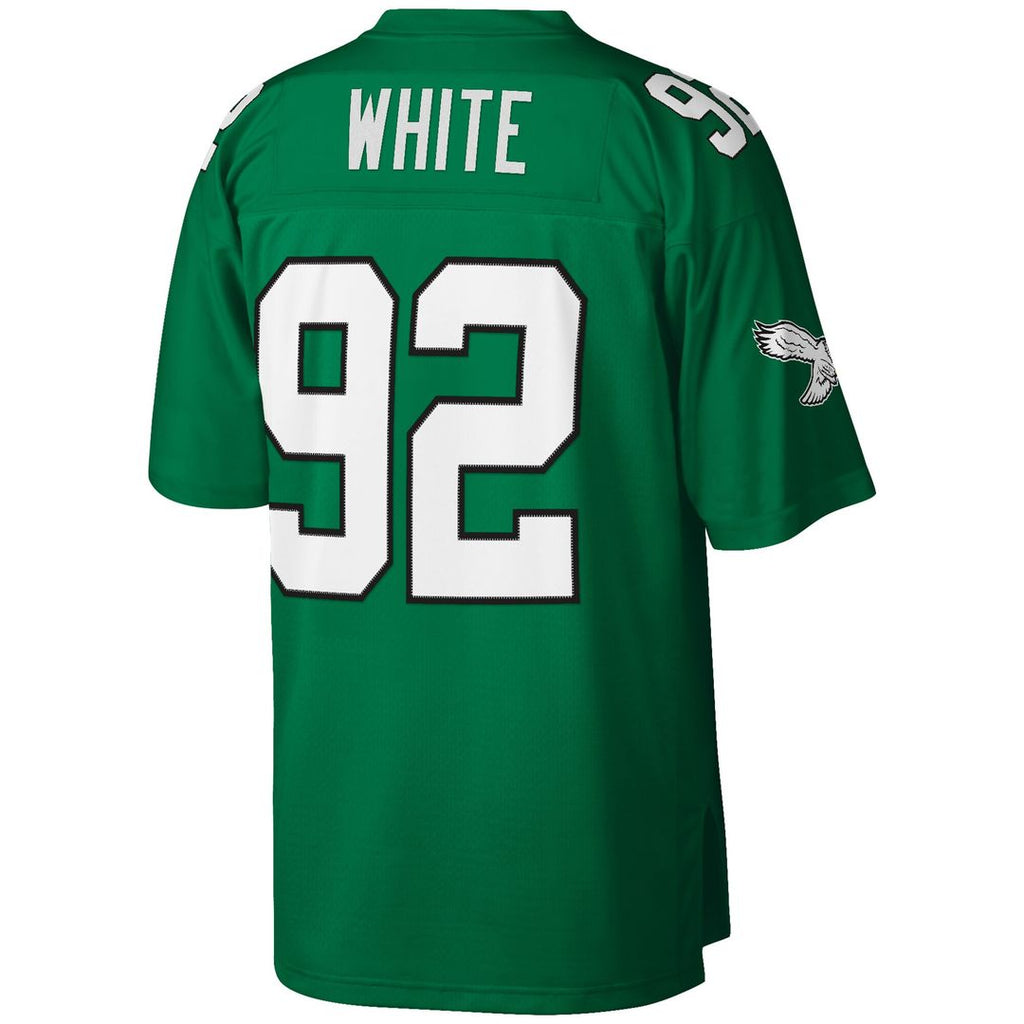 Reggie White Philadelphia Eagles Mitchell & Ness Big & Tall 1990 Retired Player Replica Jersey - Kelly Green Official NFL Team Apparel Football Fan Ge
