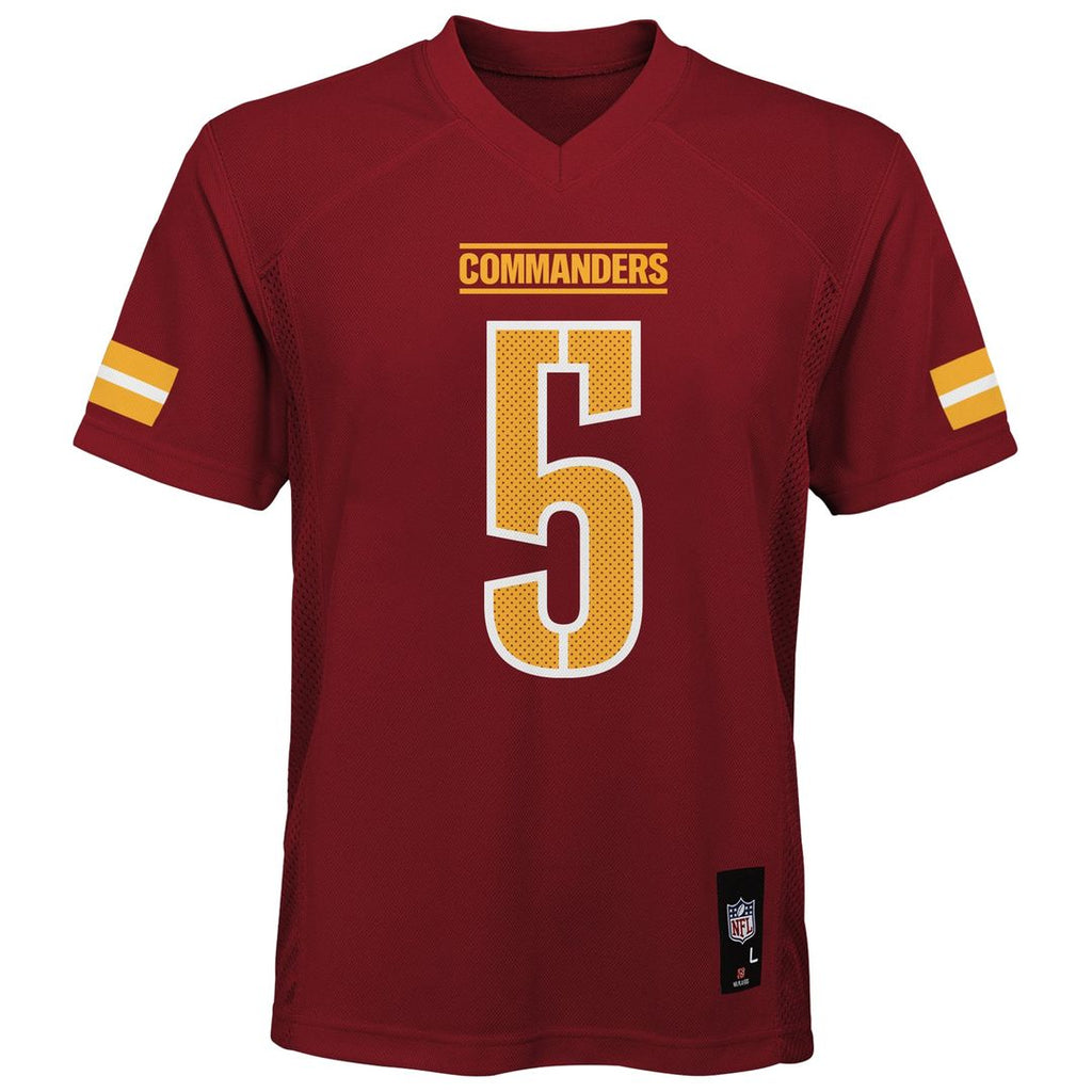 Jayden Daniels Washington Commanders Youth Replica Player Jersey - Burgundy Official NFL Team Apparel Football Fan Gear