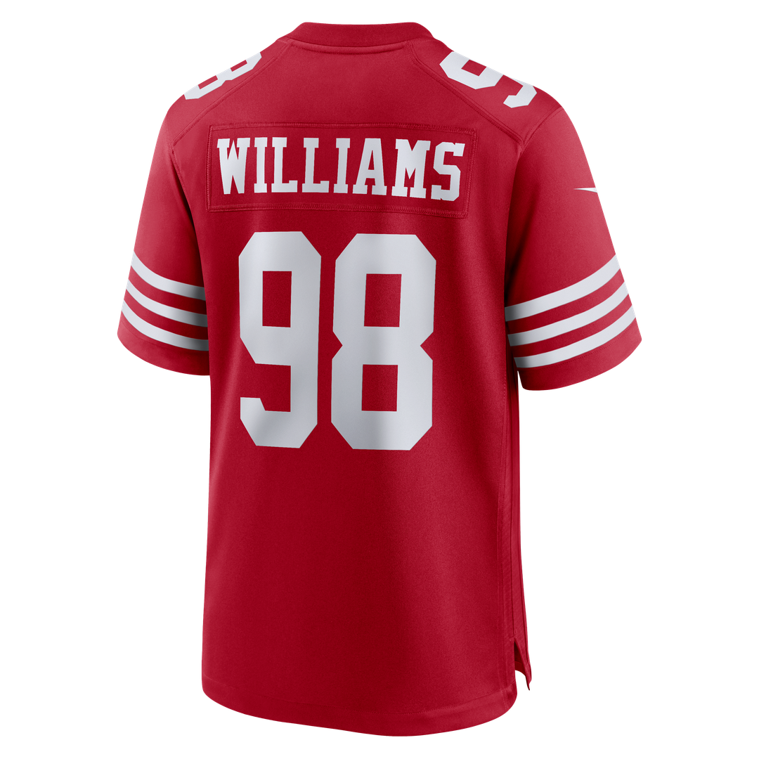 Mykel Williams San Francisco 49ers Nike Game Player Jersey - Scarlet Official NFL Team Apparel Football Fan Gear