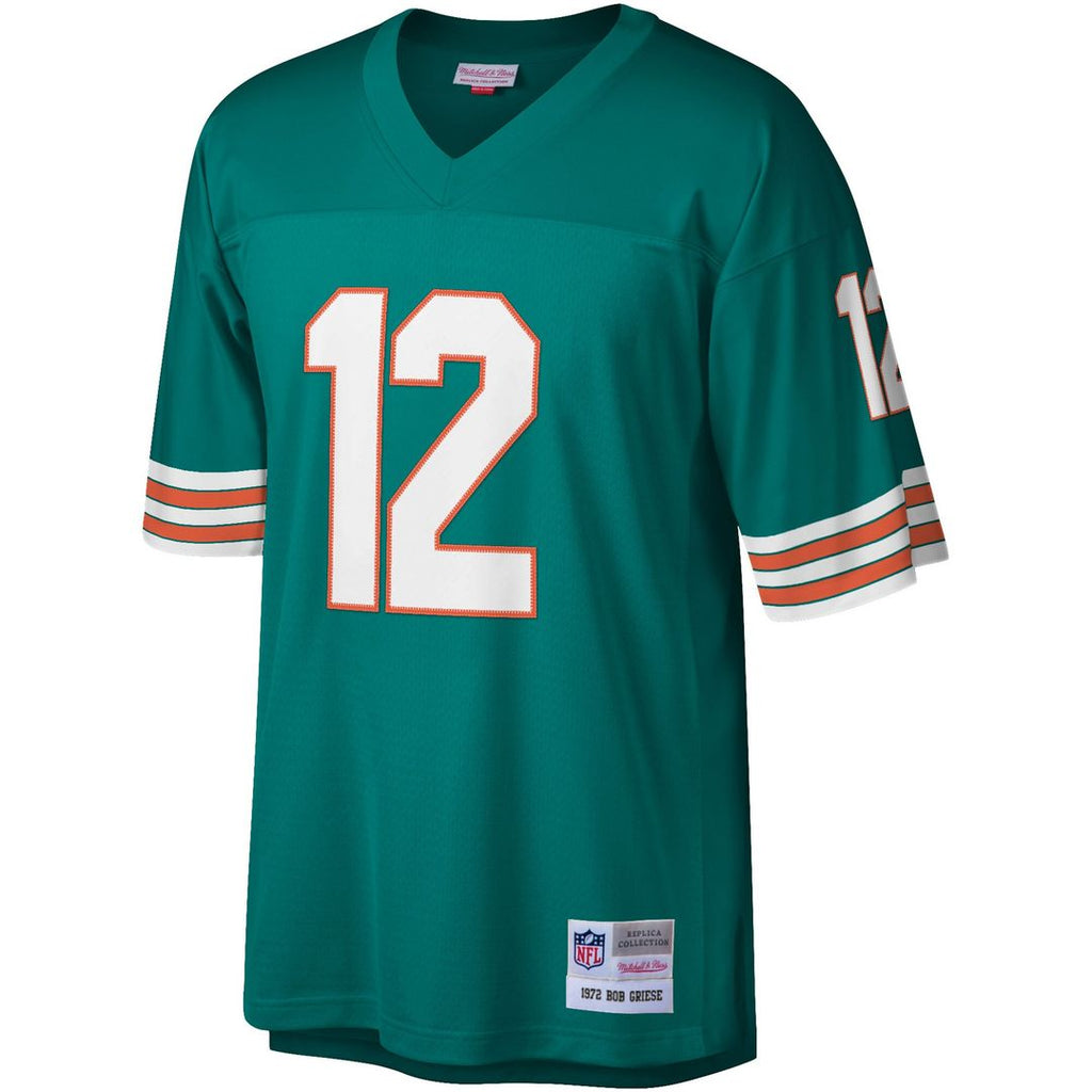 Bob Griese Miami Dolphins Mitchell & Ness Legacy Replica Jersey - Aqua Official NFL Team Apparel Football Fan Gear