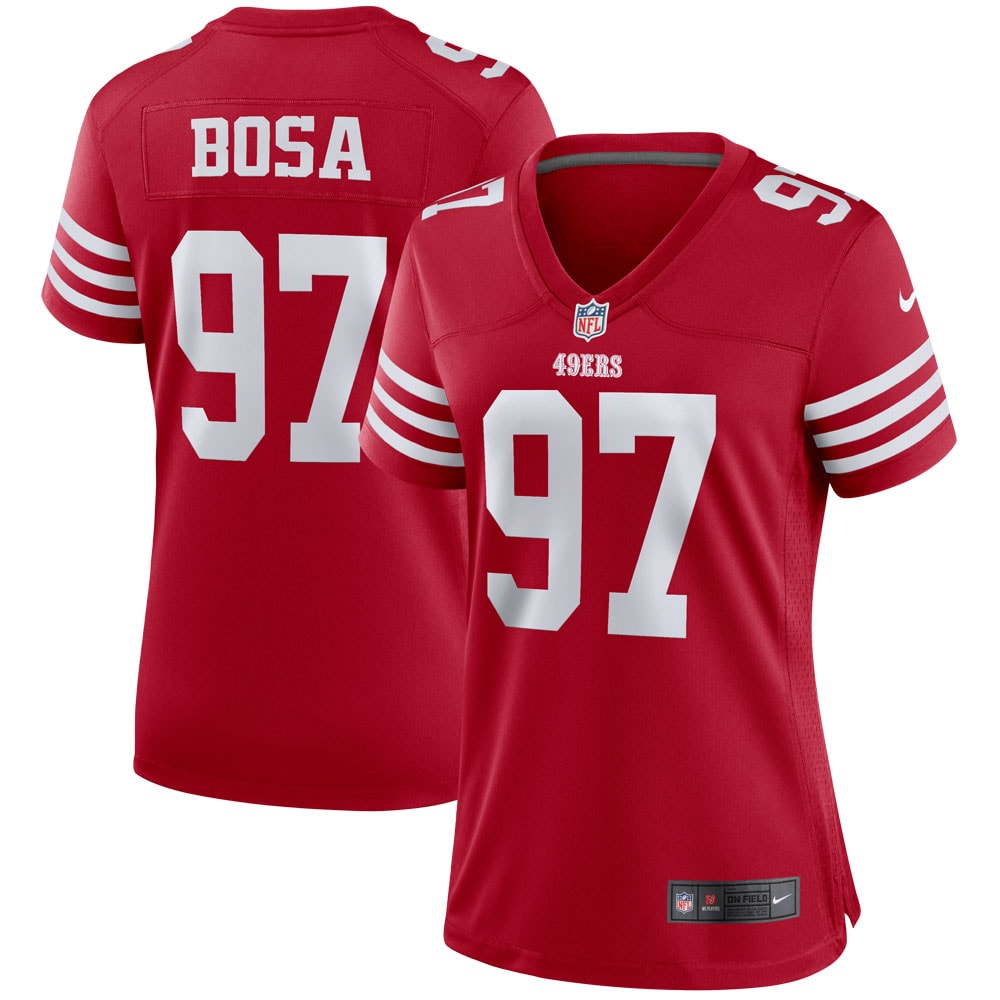 Nick Bosa San Francisco 49ers Nike Women's Player Jersey - Scarlet Official NFL Team Apparel Football Fan Gear