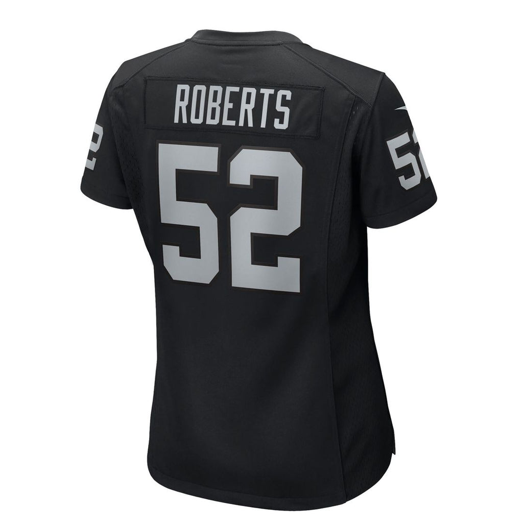 Elandon Roberts Las Vegas Raiders Nike Women's Team Game Jersey - Black Official NFL Team Apparel Football Fan Gear
