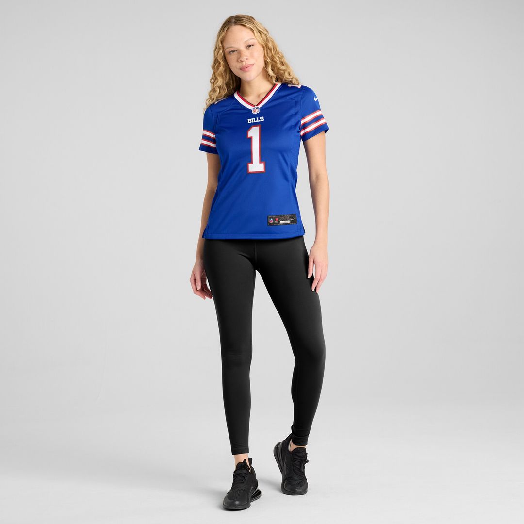 Number 1 Mom Buffalo Bills Nike Women's Game Jersey - Royal Official NFL Team Apparel Football Fan Gear