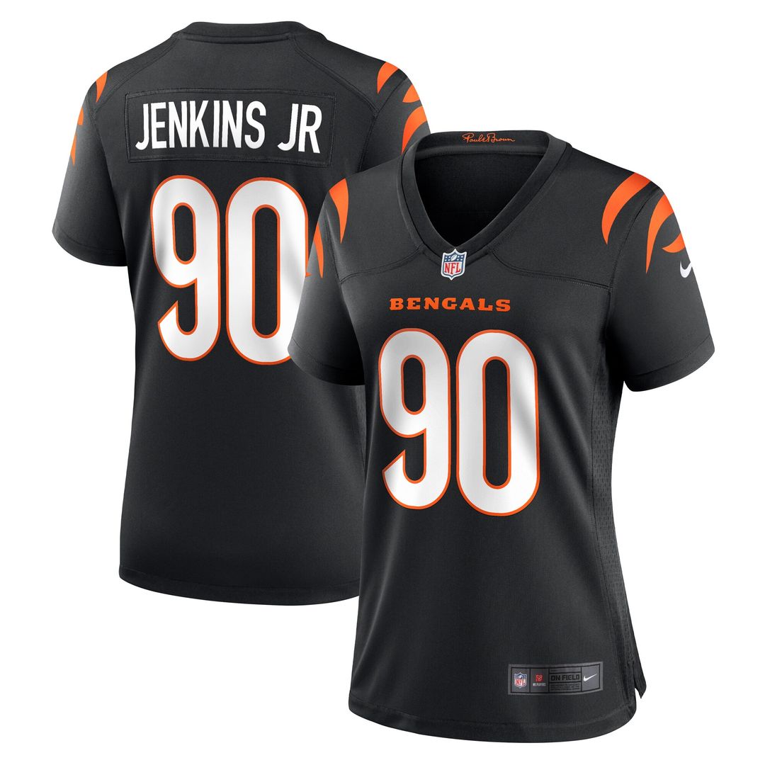 Kris Jenkins Jr. Cincinnati Bengals Nike Women's Game Jersey - Black Official NFL Team Apparel Football Fan Gear