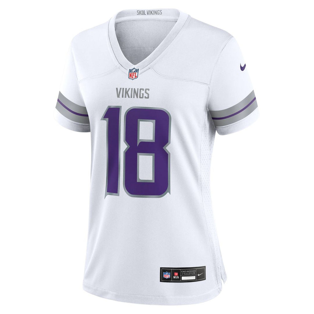 Justin Jefferson Minnesota Vikings Nike Women's Player Jersey - Purple Official NFL Team Apparel Football Fan Gear