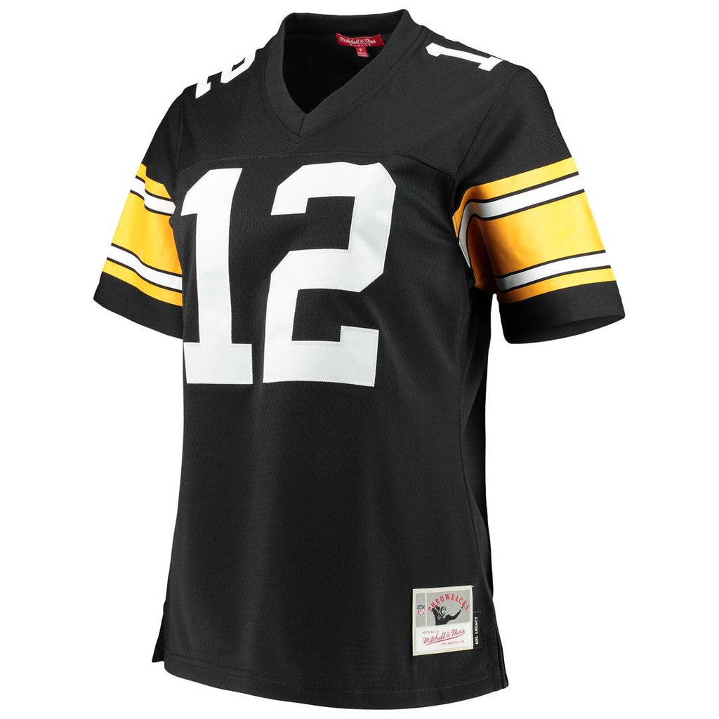 Terry Bradshaw Pittsburgh Steelers Mitchell & Ness Women's Legacy Replica Player Jersey - Black Official NFL Team Apparel Football Fan Gear
