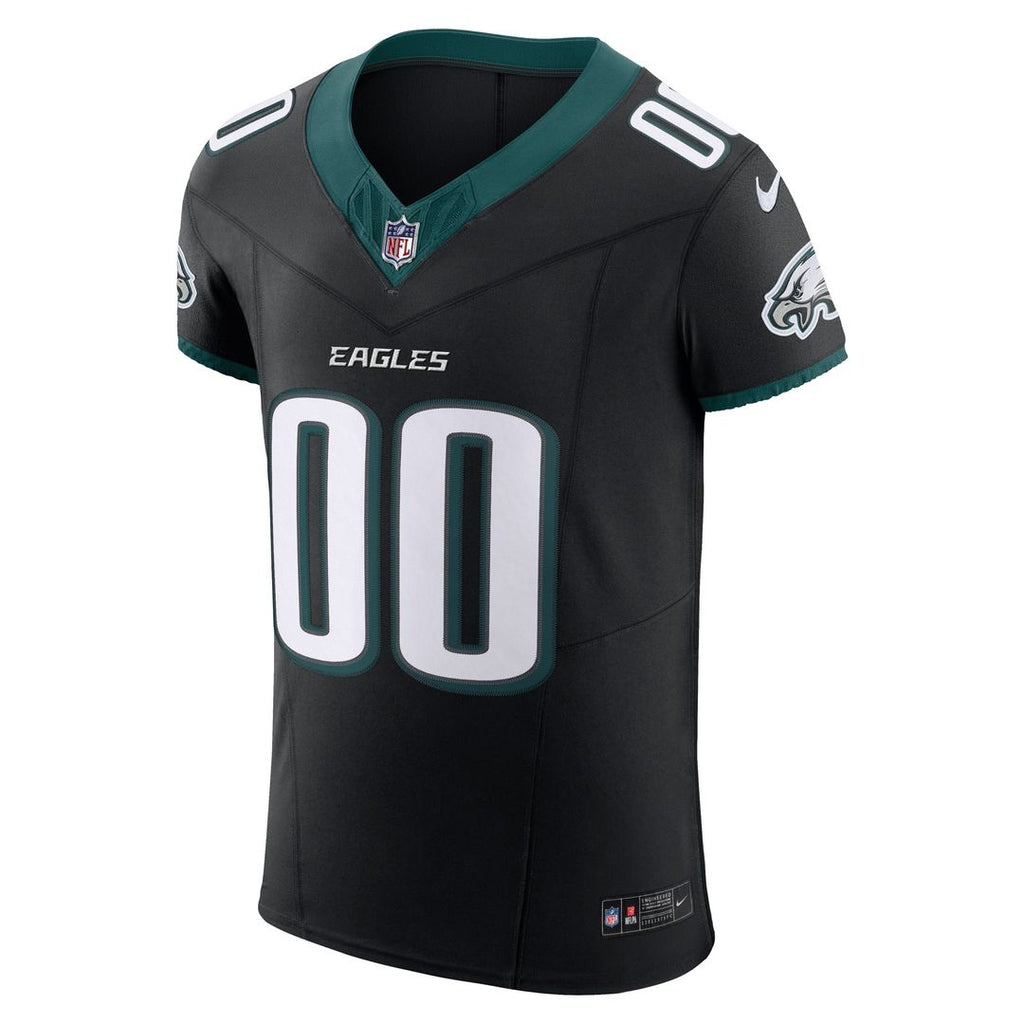 Philadelphia Eagles Nike Alternate Vapor F.U.S.E. Elite Custom Jersey - Black Official NFL Team Apparel Football Fan Gear