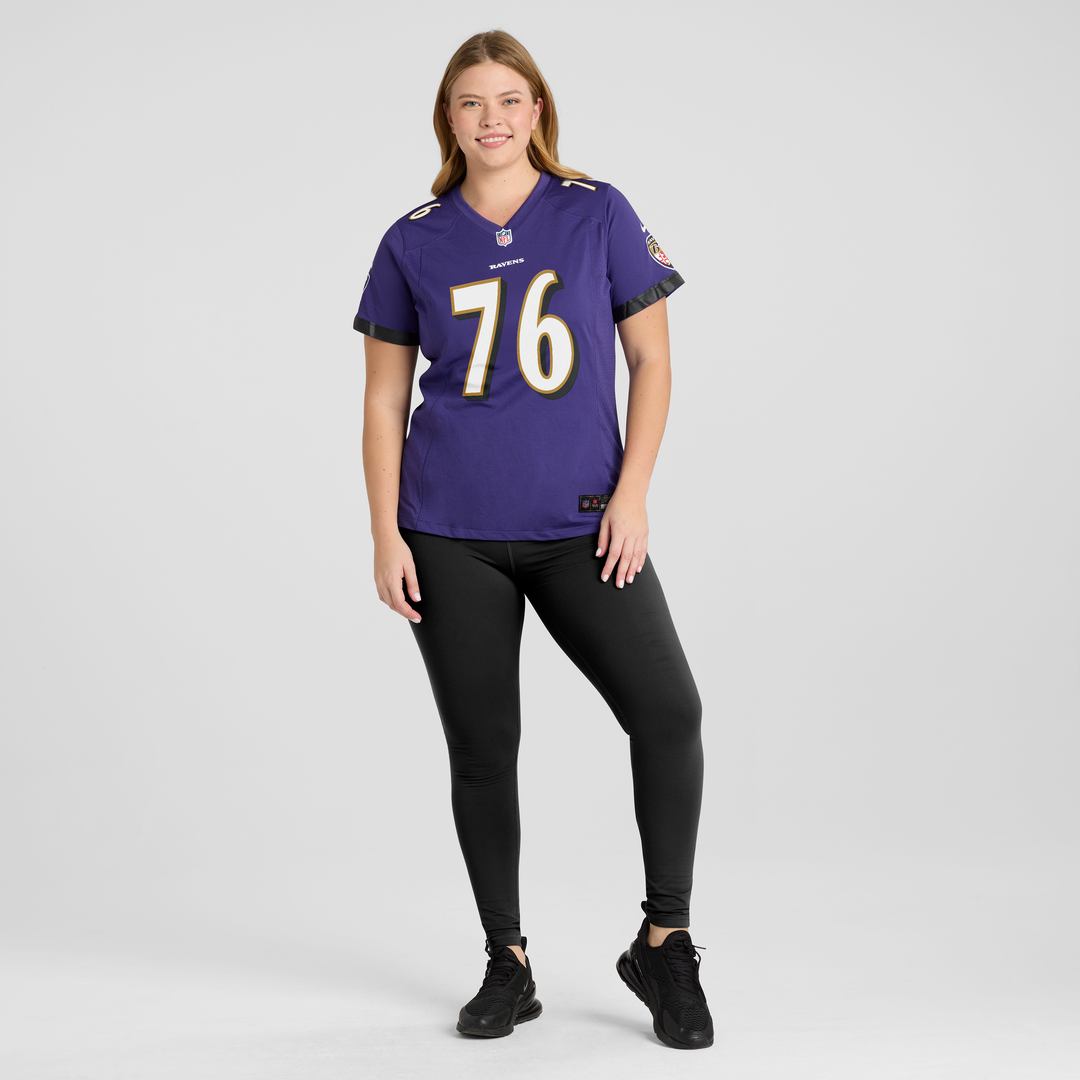 Kenyon Green Baltimore Ravens Nike Women's Team Game Jersey - Purple Official NFL Team Apparel Football Fan Gear