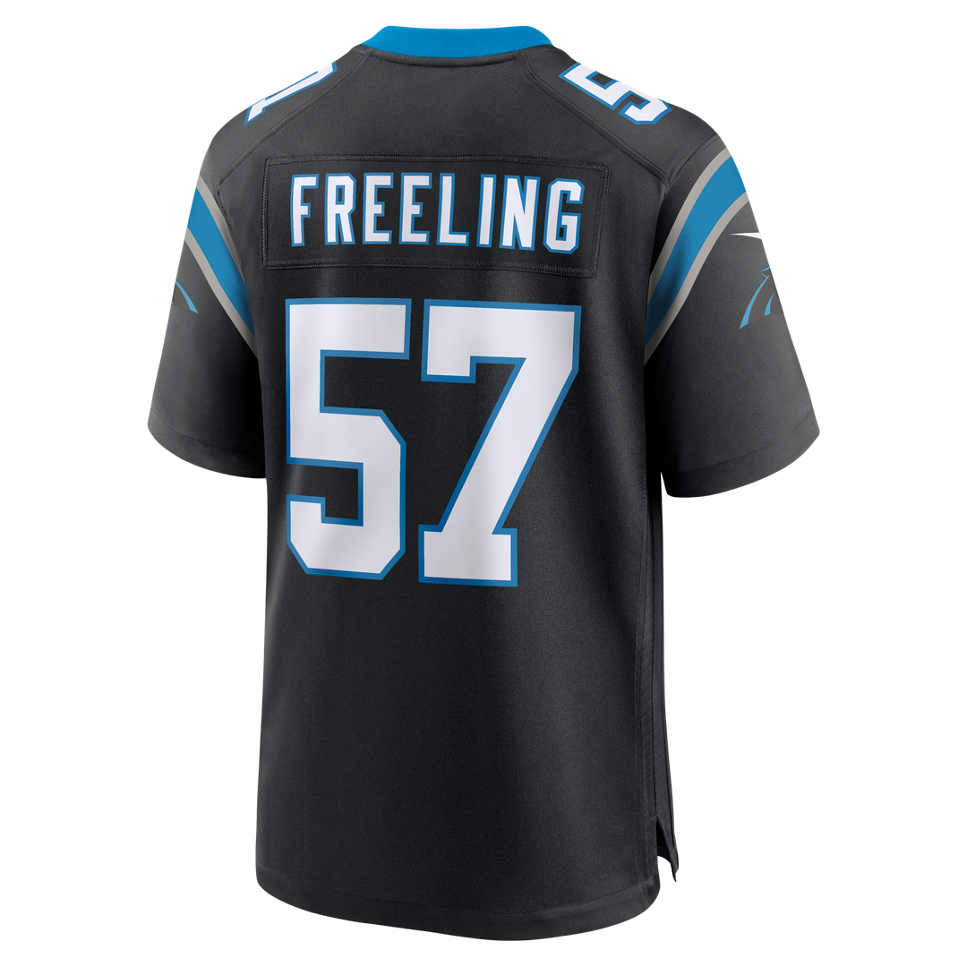 Monroe Freeling Carolina Panthers Nike 2026 NFL Draft First Round Pick No. 19 Team Game Jersey - Black Official NFL Team Apparel Football Fan Gear