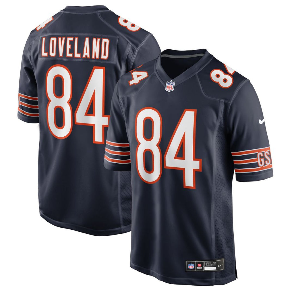 Colston Loveland Chicago Bears Nike Team Game Jersey - Navy Official NFL Team Apparel Football Fan Gear