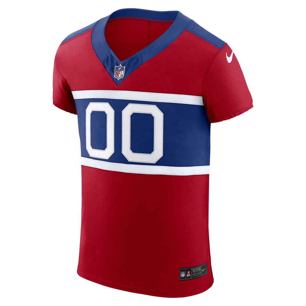 New York Giants Nike Alternate Vapor F.U.S.E. Elite Custom Jersey - Red Official NFL Team Apparel Football Fan Gear