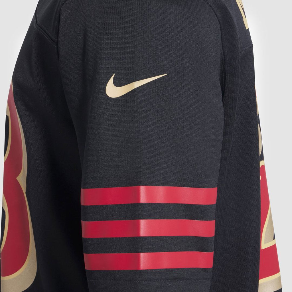 Christian McCaffrey San Francisco 49ers Nike 2025 Rivalries Collection Game Jersey - Black Official NFL Team Apparel Football Fan Gear