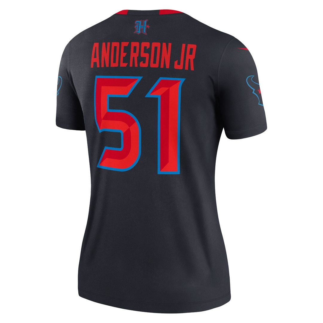 Will Anderson Jr. Houston Texans Nike Women's Alternate Legend Player Performance Top - Navy NFL Fan Gear Popular Style