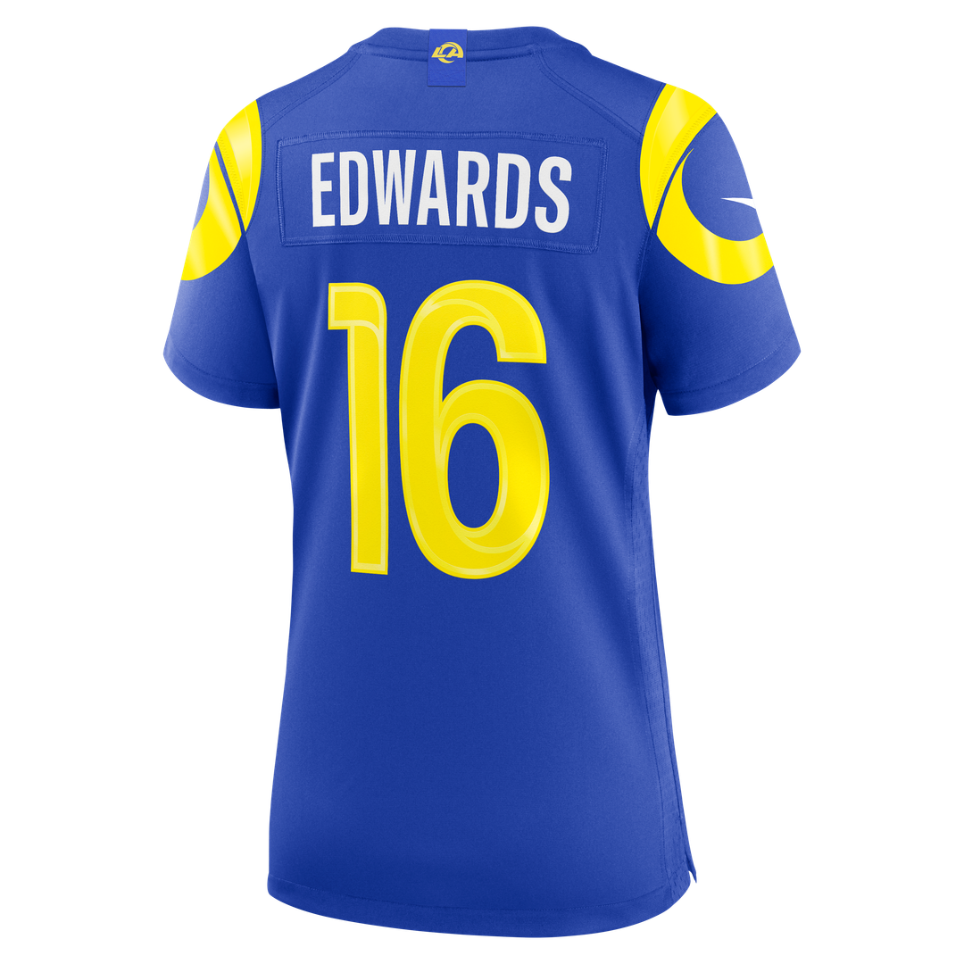 Tru Edwards Los Angeles Rams Nike Women's Team Game Jersey - Royal Official NFL Team Apparel Football Fan Gear