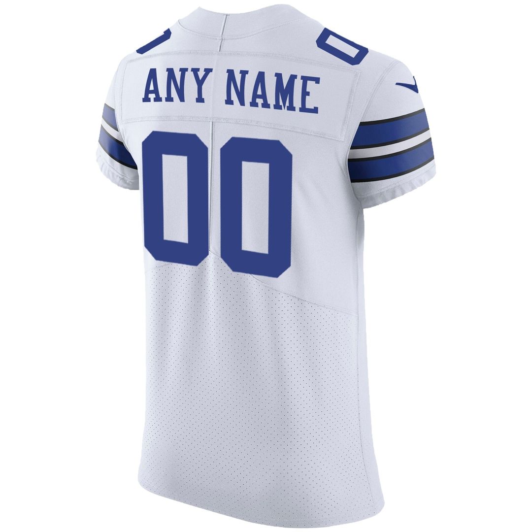 Dallas Cowboys Nike Vapor Untouchable Custom Elite Jersey - White Official NFL Team Apparel Football Fan Gear