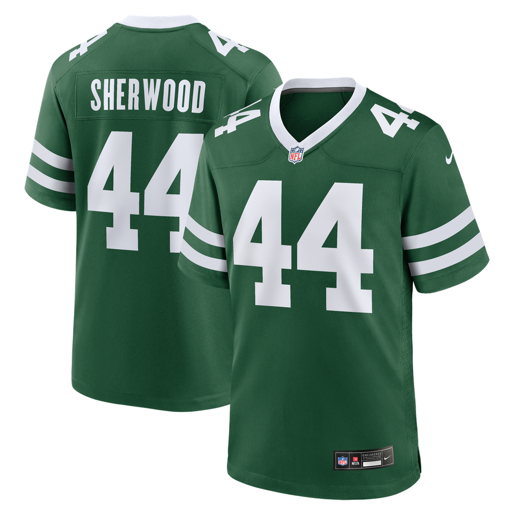 Jamien Sherwood New York Jets Nike Team Game Jersey - Legacy Green Official NFL Team Apparel Football Fan Gear
