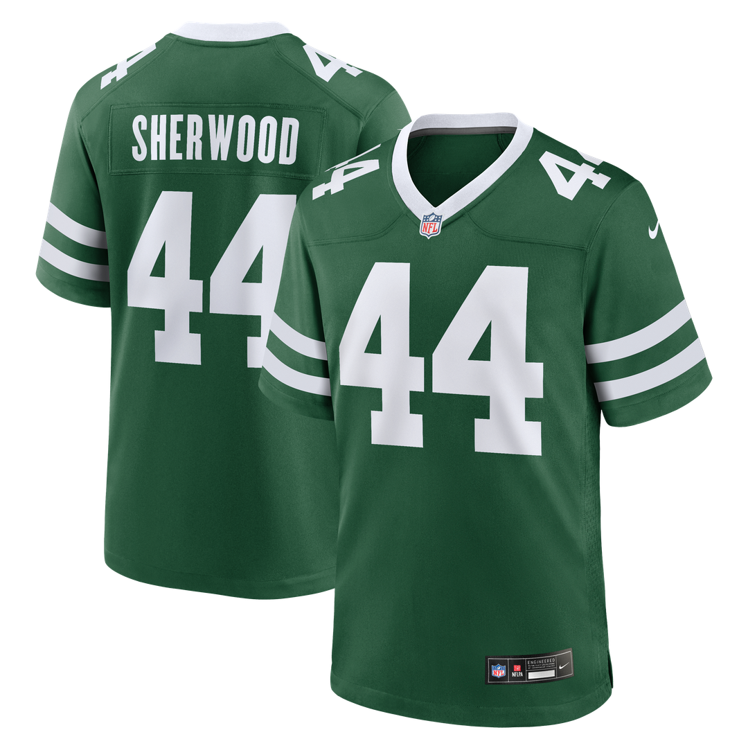 Jamien Sherwood New York Jets Nike Team Game Jersey - Legacy Green Official NFL Team Apparel Football Fan Gear
