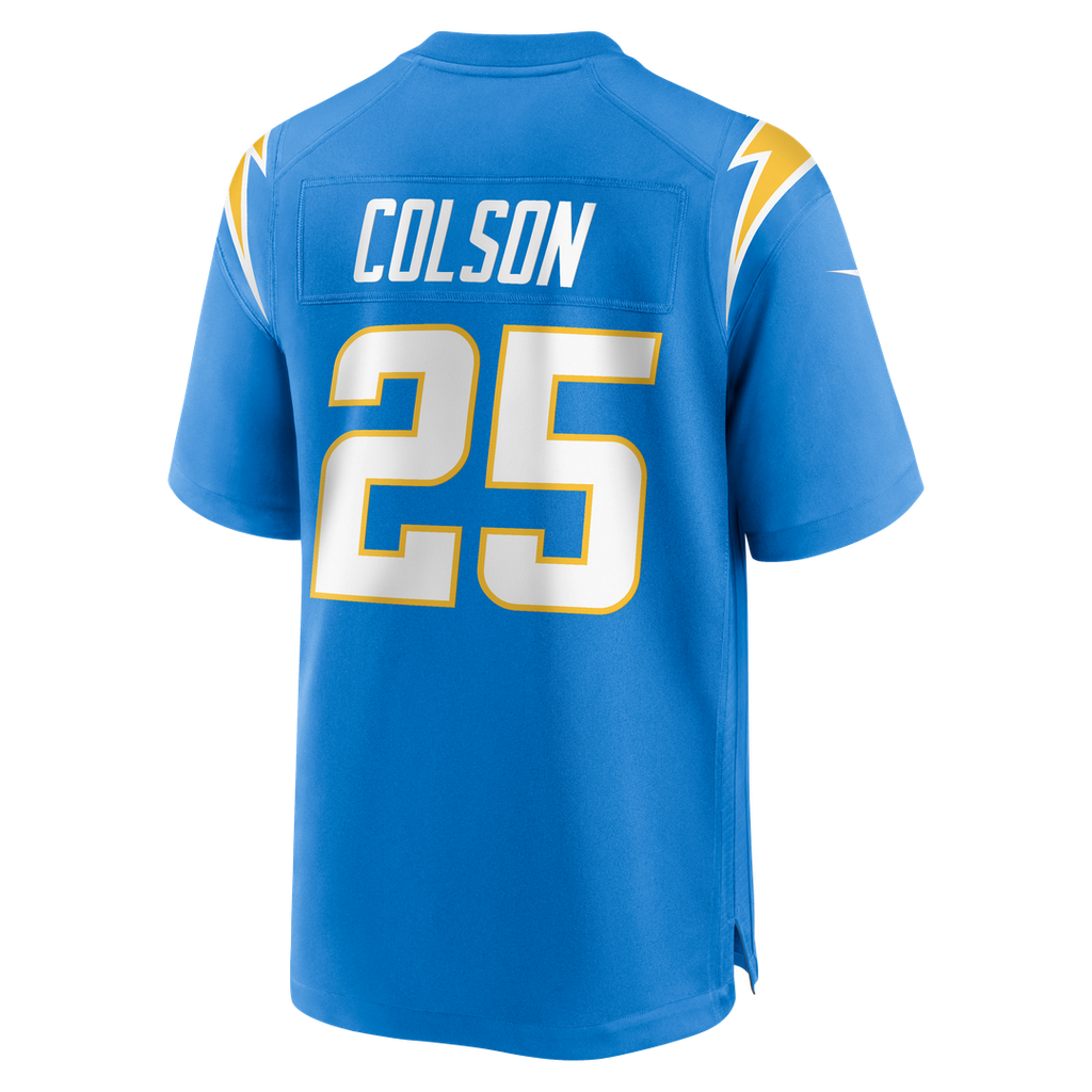 Junior Colson Los Angeles Chargers Nike Team Game Jersey - Powder Blue Official NFL Team Apparel Football Fan Gear
