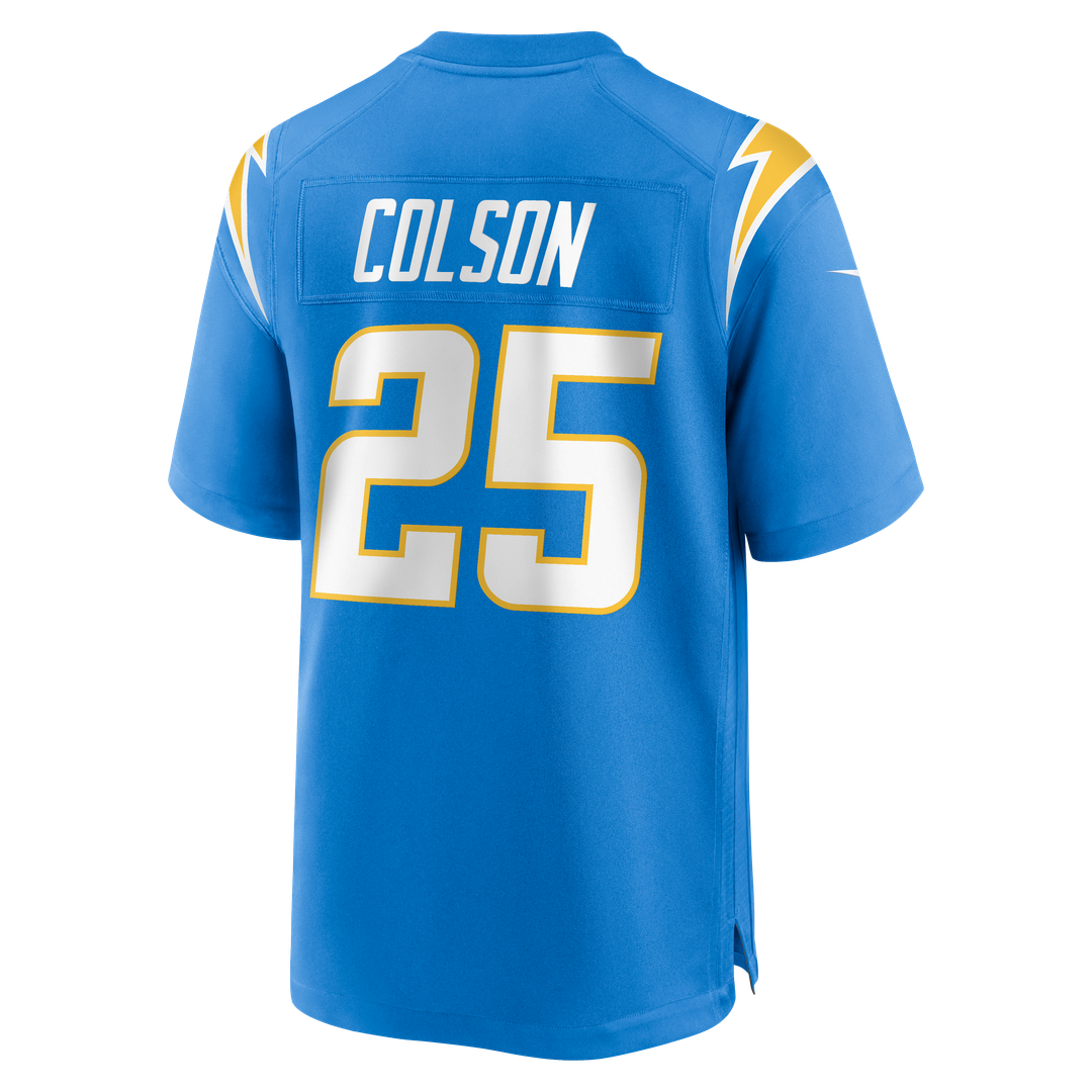 Junior Colson Los Angeles Chargers Nike Team Game Jersey - Powder Blue Official NFL Team Apparel Football Fan Gear
