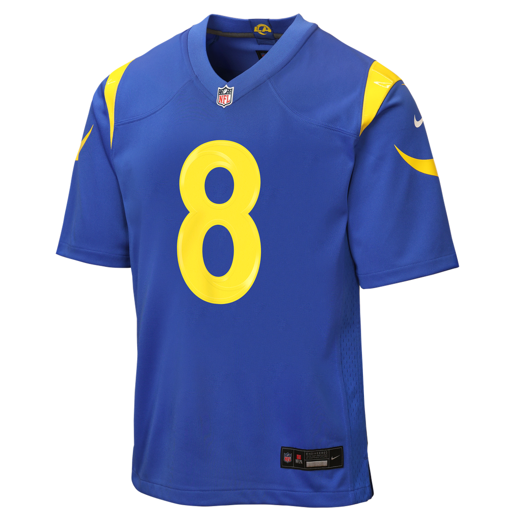 Jared Verse Los Angeles Rams Nike Youth Game Jersey - Royal Official NFL Team Apparel Football Fan Gear