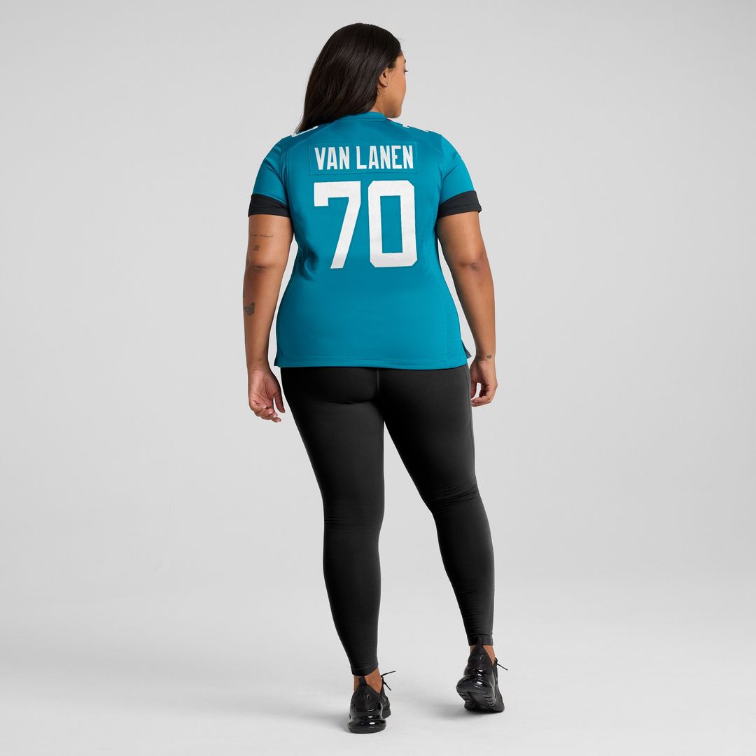 Cole Van Lanen Jacksonville Jaguars Nike Women's Game Player Jersey - Teal Official NFL Team Apparel Football Fan Gear
