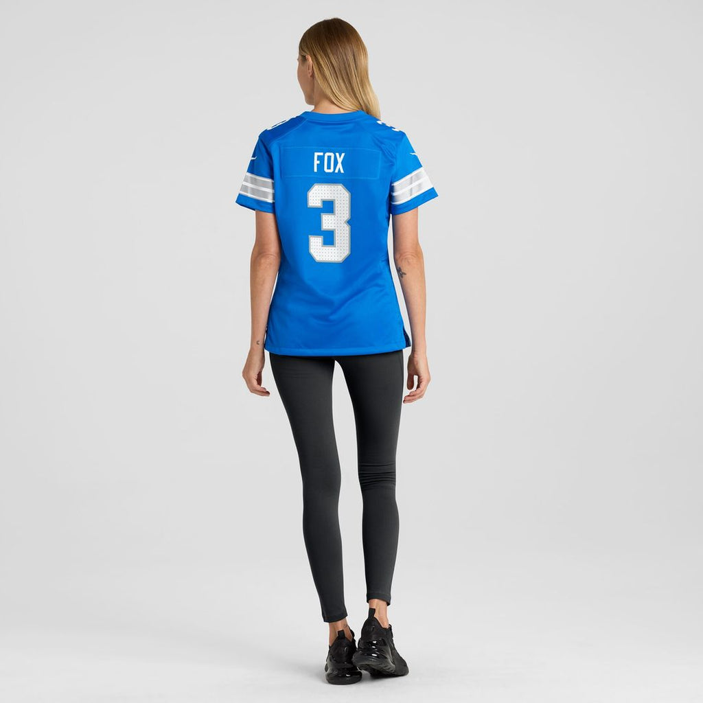 Jack Fox Detroit Lions Nike Women's Team Game Jersey - Blue Official NFL Team Apparel Football Fan Gear