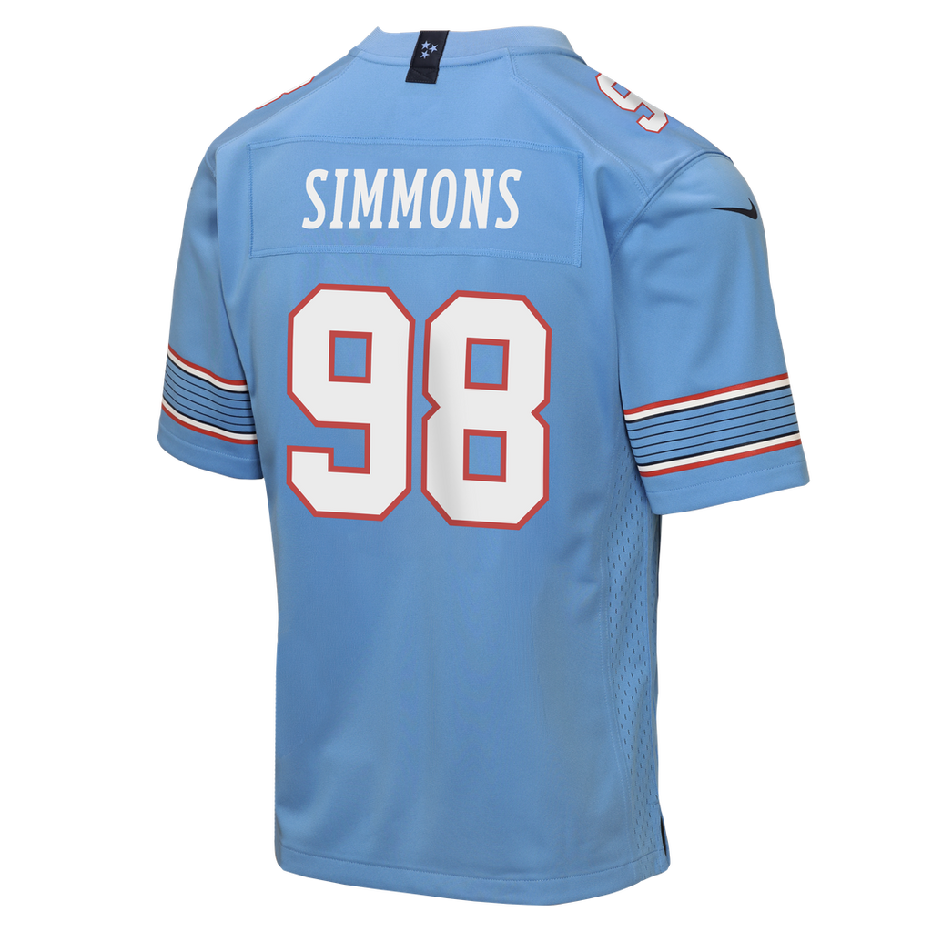 Jeffery Simmons Tennessee Titans Nike Youth Game Jersey - Light Blue Official NFL Team Apparel Football Fan Gear