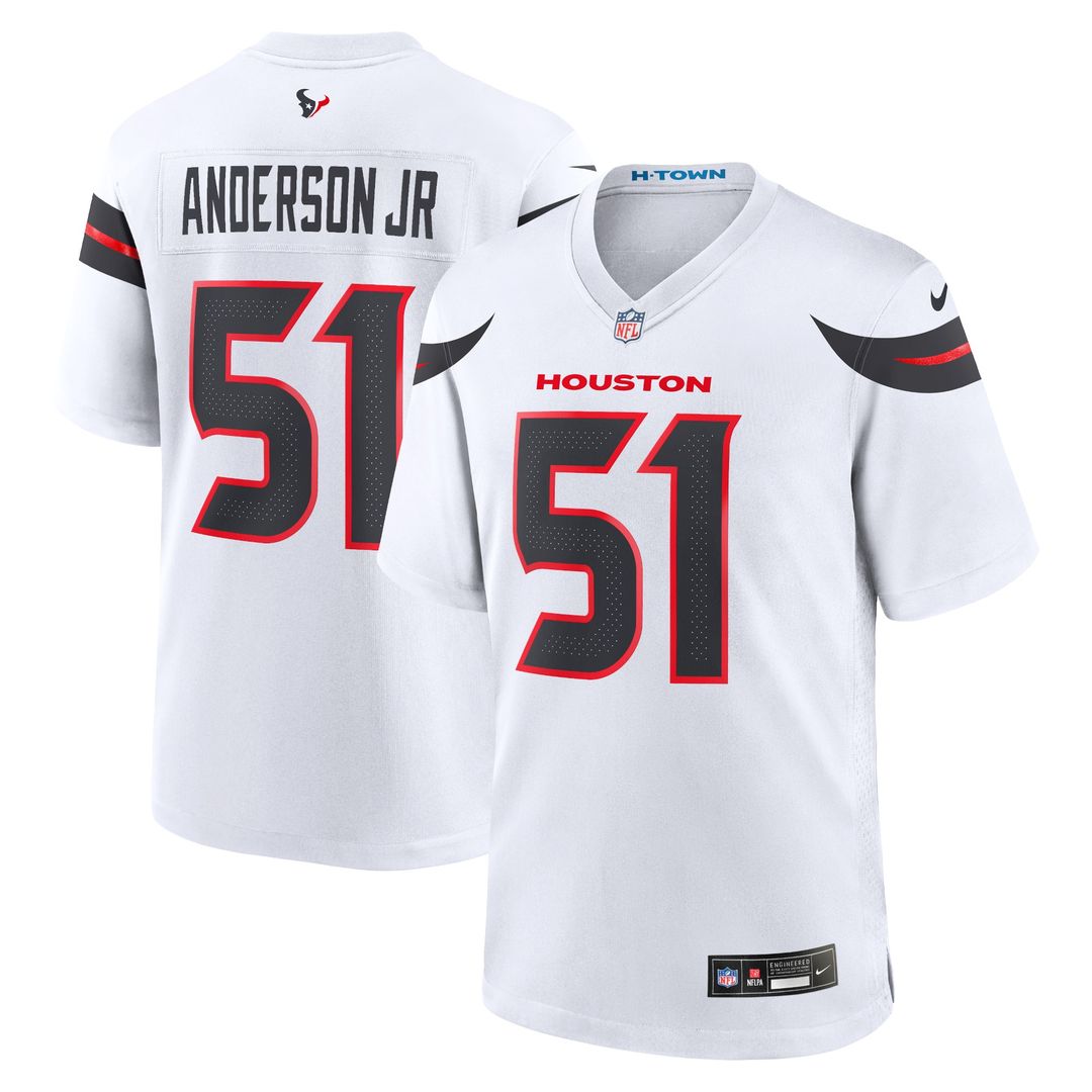 Will Anderson Jr. Houston Texans Nike Game Jersey - White Official NFL Team Apparel Football Fan Gear