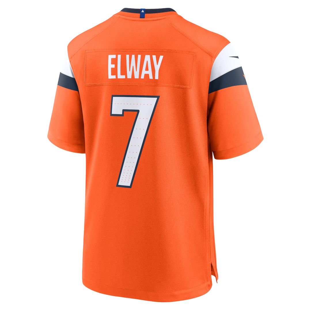 John Elway Denver Broncos Nike Team Retired Player Game Jersey - Orange Official NFL Team Apparel Football Fan Gear