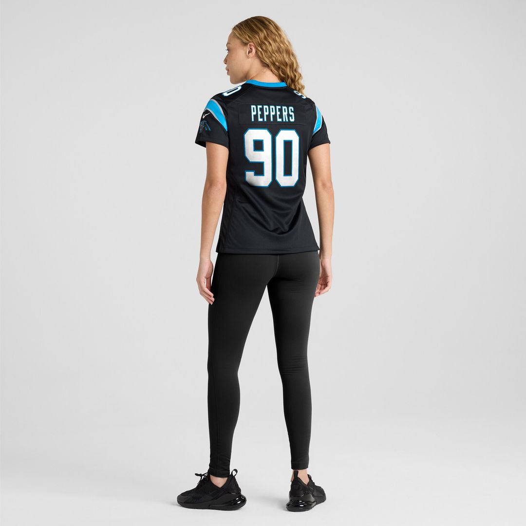 Julius Peppers Carolina Panthers Nike Women's Retired Player Game Jersey - Black Official NFL Team Apparel Football Fan Gear