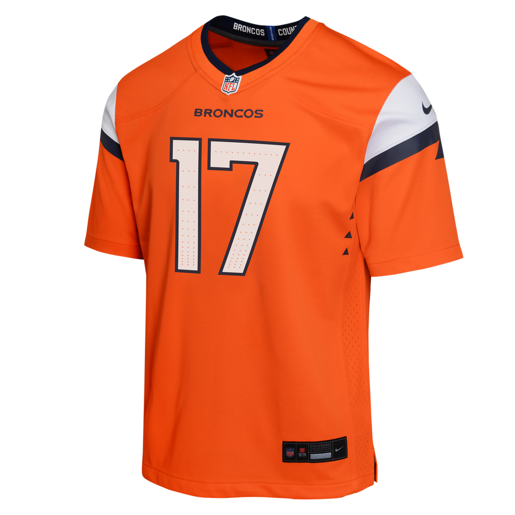 Jaylen Waddle Denver Broncos Nike Youth Game Jersey - Orange Official NFL Team Apparel Football Fan Gear