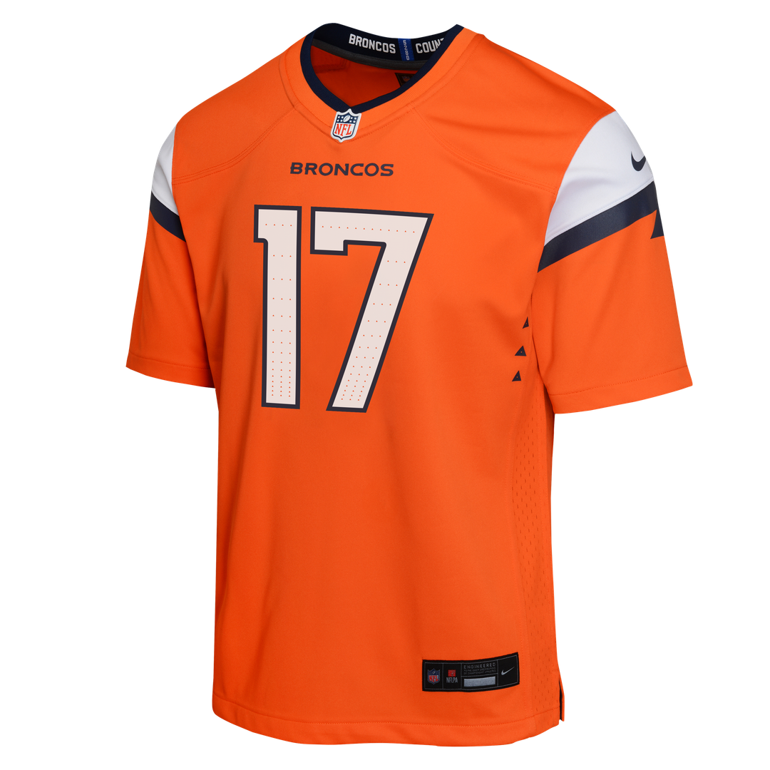 Jaylen Waddle Denver Broncos Nike Youth Game Jersey - Orange Official NFL Team Apparel Football Fan Gear