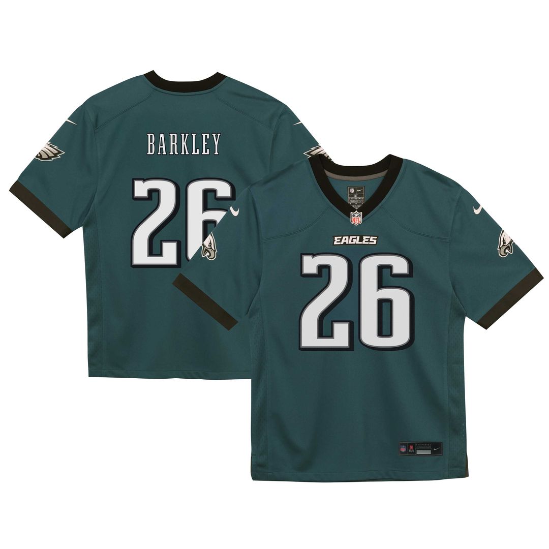 Saquon Barkley Philadelphia Eagles Nike Toddler Team Game Jersey - Midnight Green Official NFL Team Apparel Football Fan Gear