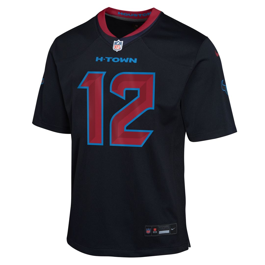 Nico Collins Houston Texans Nike Youth Alternate Game Jersey - Navy Official NFL Team Apparel Football Fan Gear