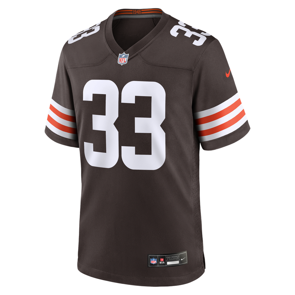 Ronnie Hickman Cleveland Browns Nike Team Game Jersey - Brown Official NFL Team Apparel Football Fan Gear