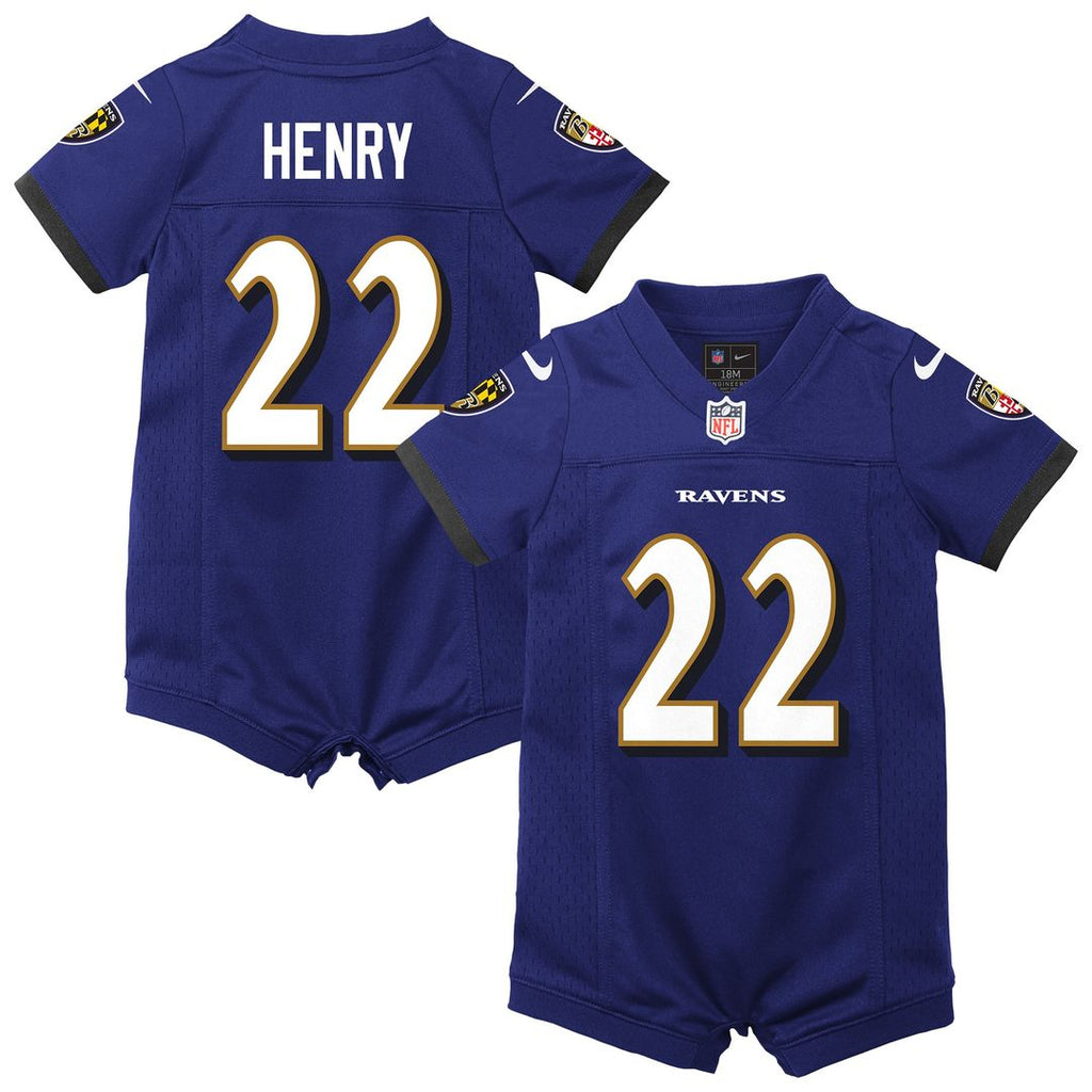 Derrick Henry Baltimore Ravens Nike Newborn & Infant Game Romper Jersey - Purple Official NFL Team Apparel Football Fan Gear