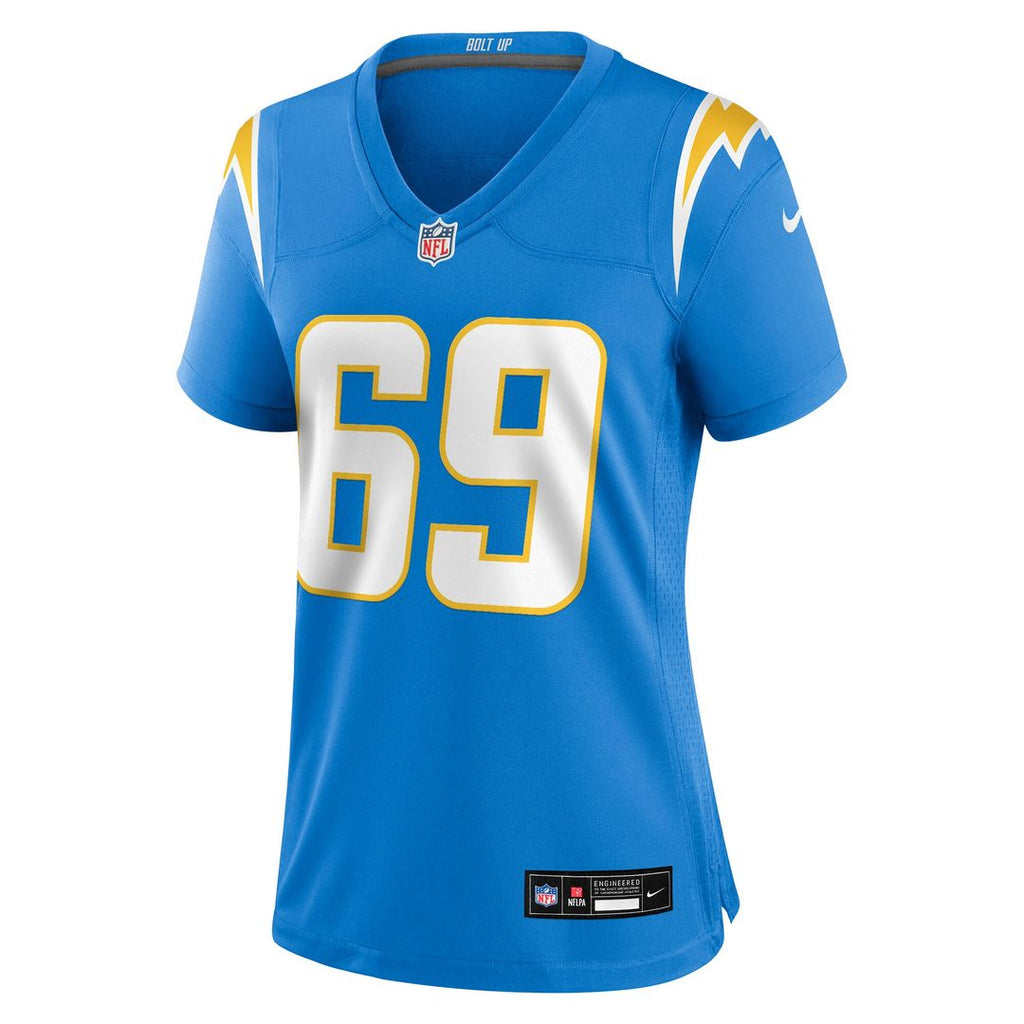 Josh Fuga Los Angeles Chargers Nike Women's Team Game Jersey - Powder Blue Official NFL Team Apparel Football Fan Gear