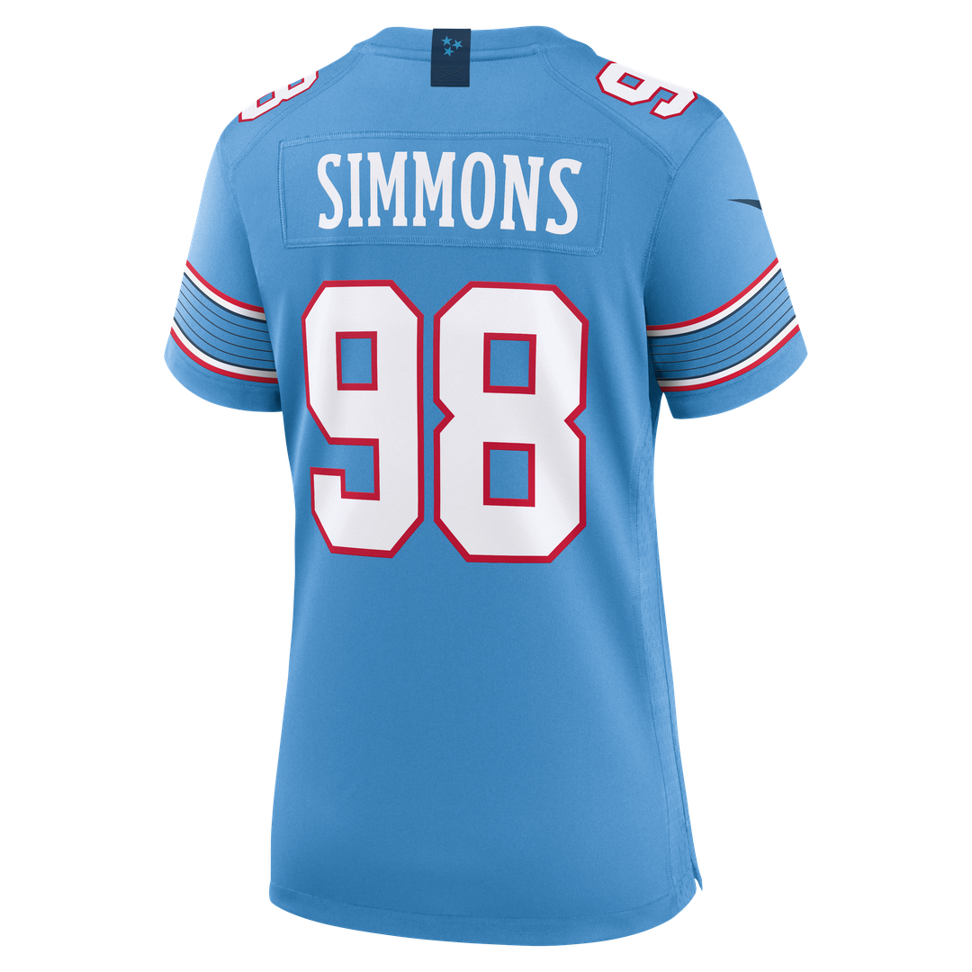 Jeffery Simmons Tennessee Titans Nike Women's Game Jersey - White Official NFL Team Apparel Football Fan Gear